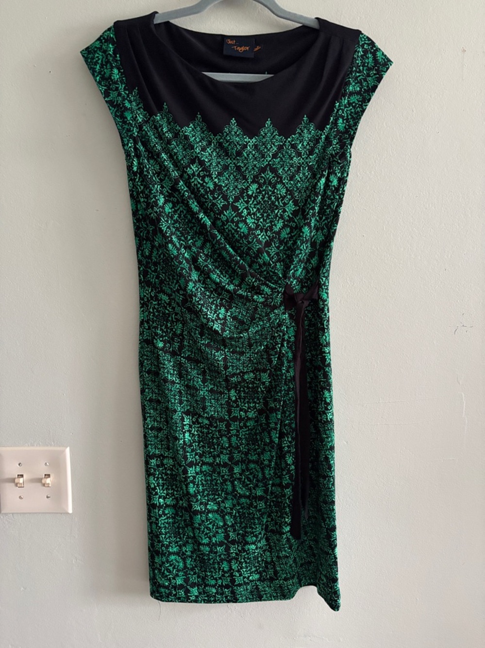 Just Taylor faux wrap midi dress 6